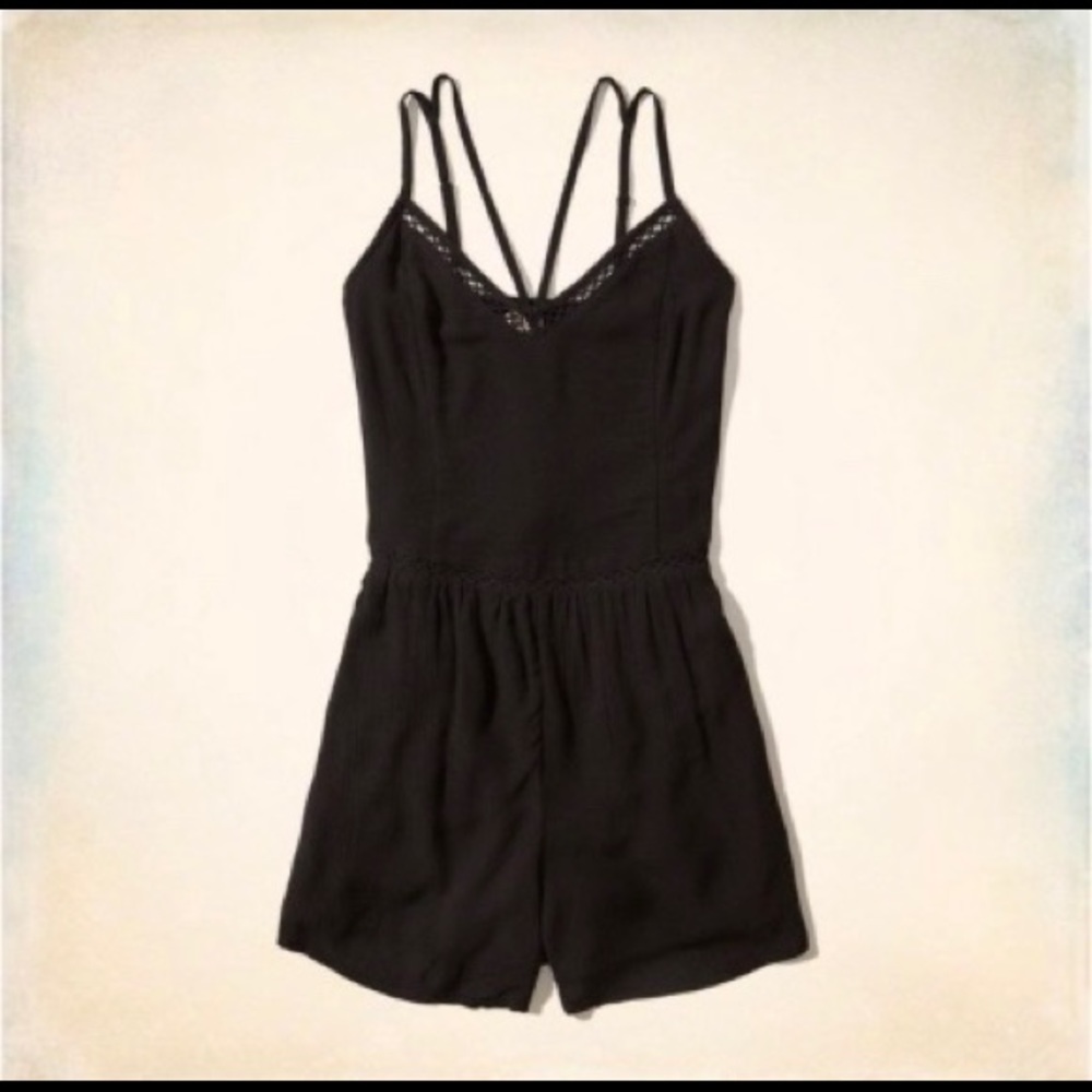 Hollister black romper